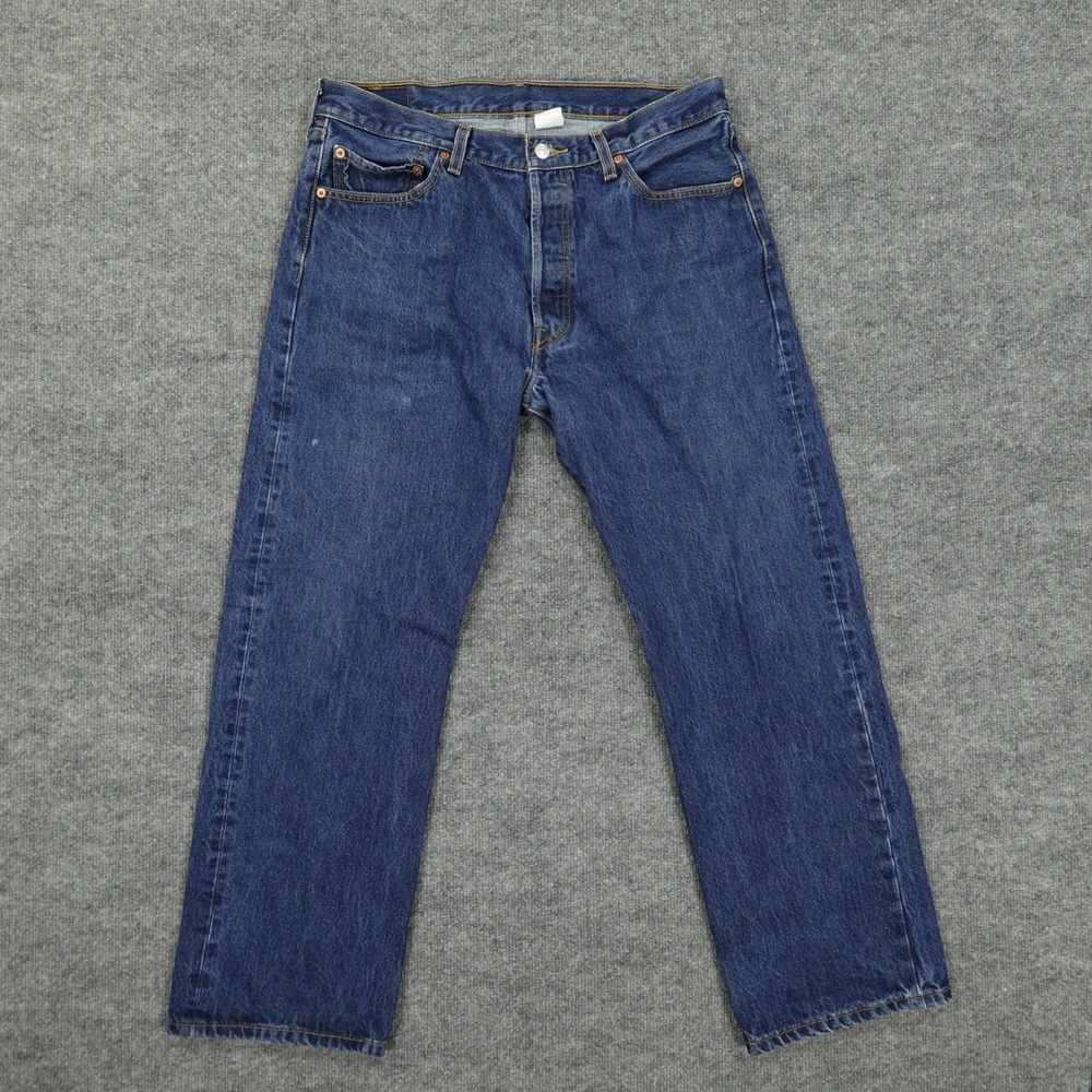 Vintage Levis 501 Jeans Men 36x30 Blue‎ Straight Button Fly Medium Wash
